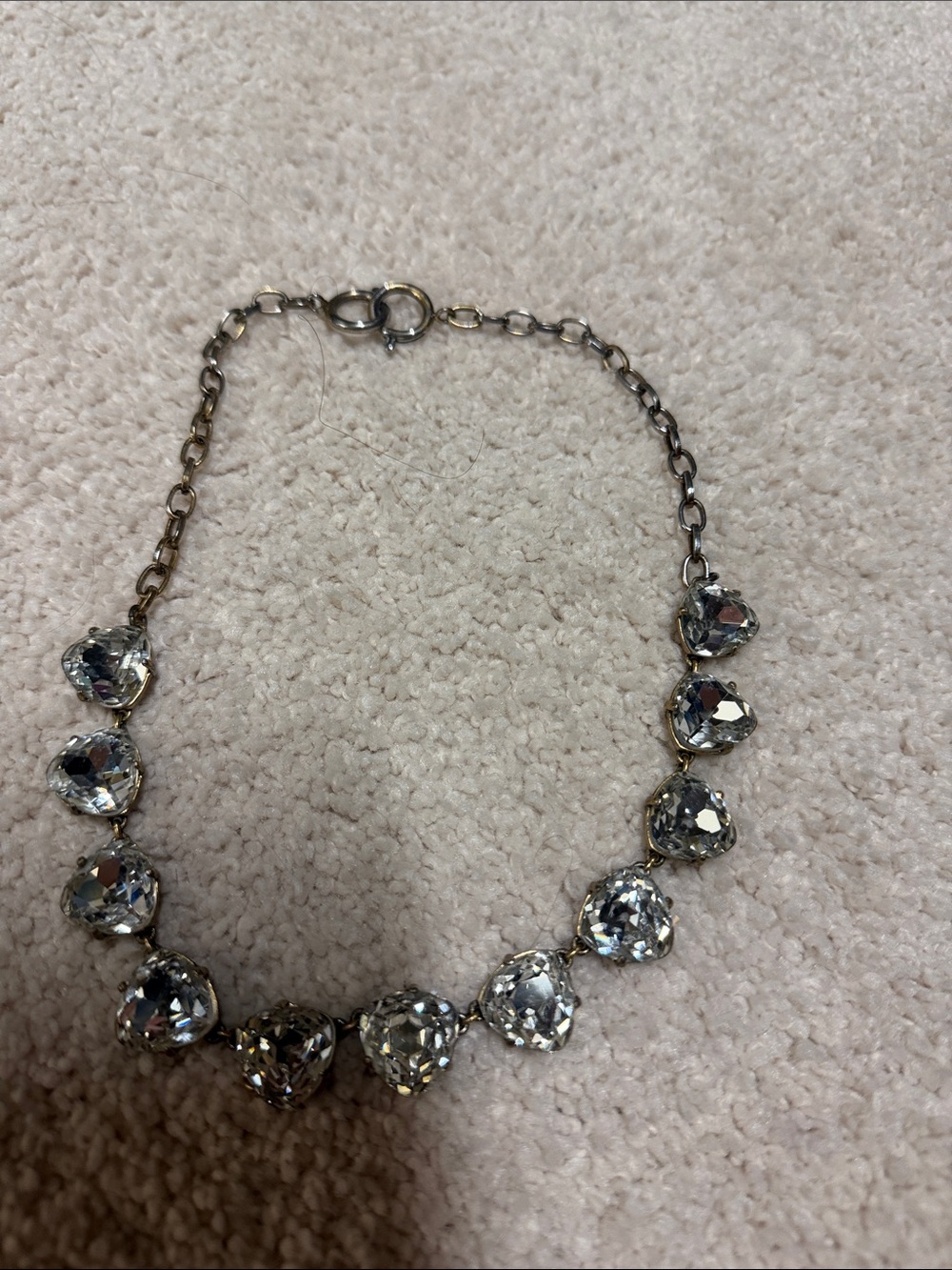 Crystal Statement Necklace - Clear